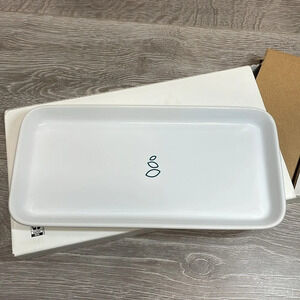 NIB Grove Collaborative Stoneware Tray White Sink Side Style